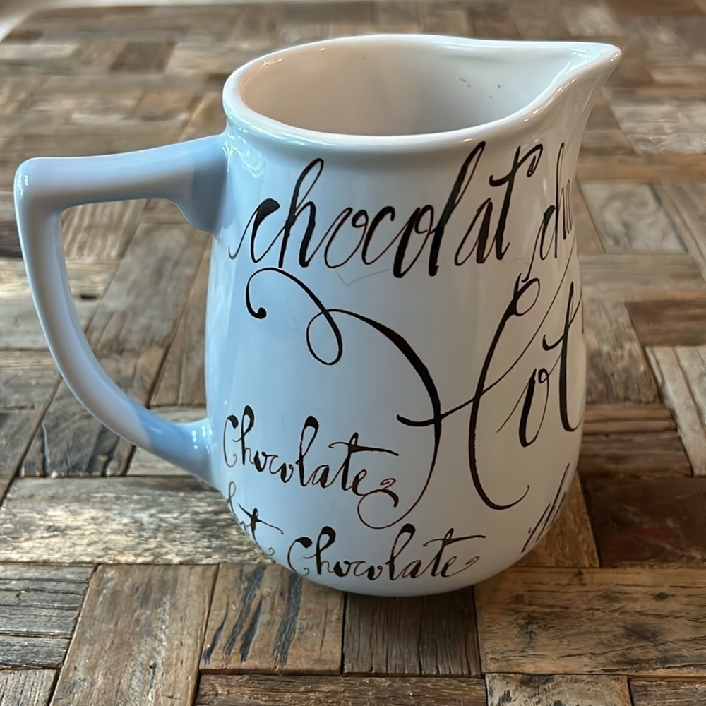 Hot Chocolate Ceramic Pitcher By Rosanna
